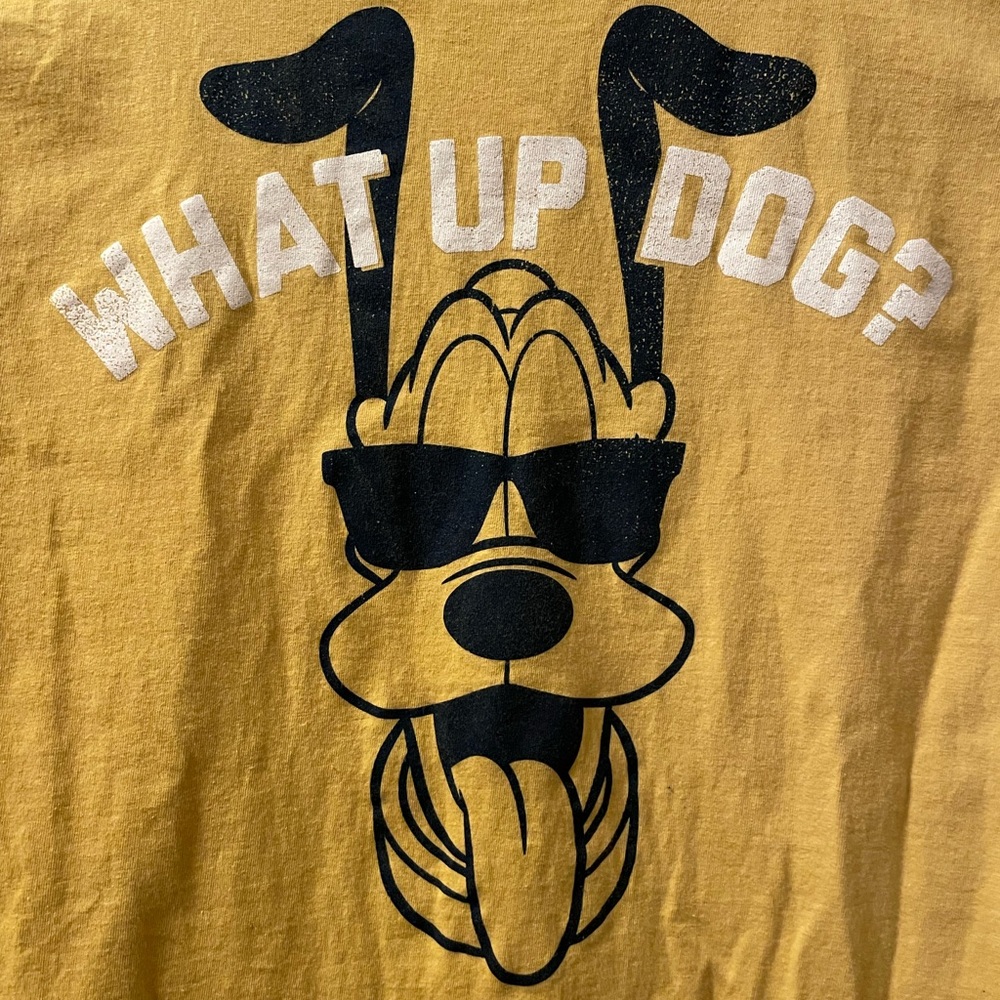 Yellow Graphic Tee with Pluto!!!!